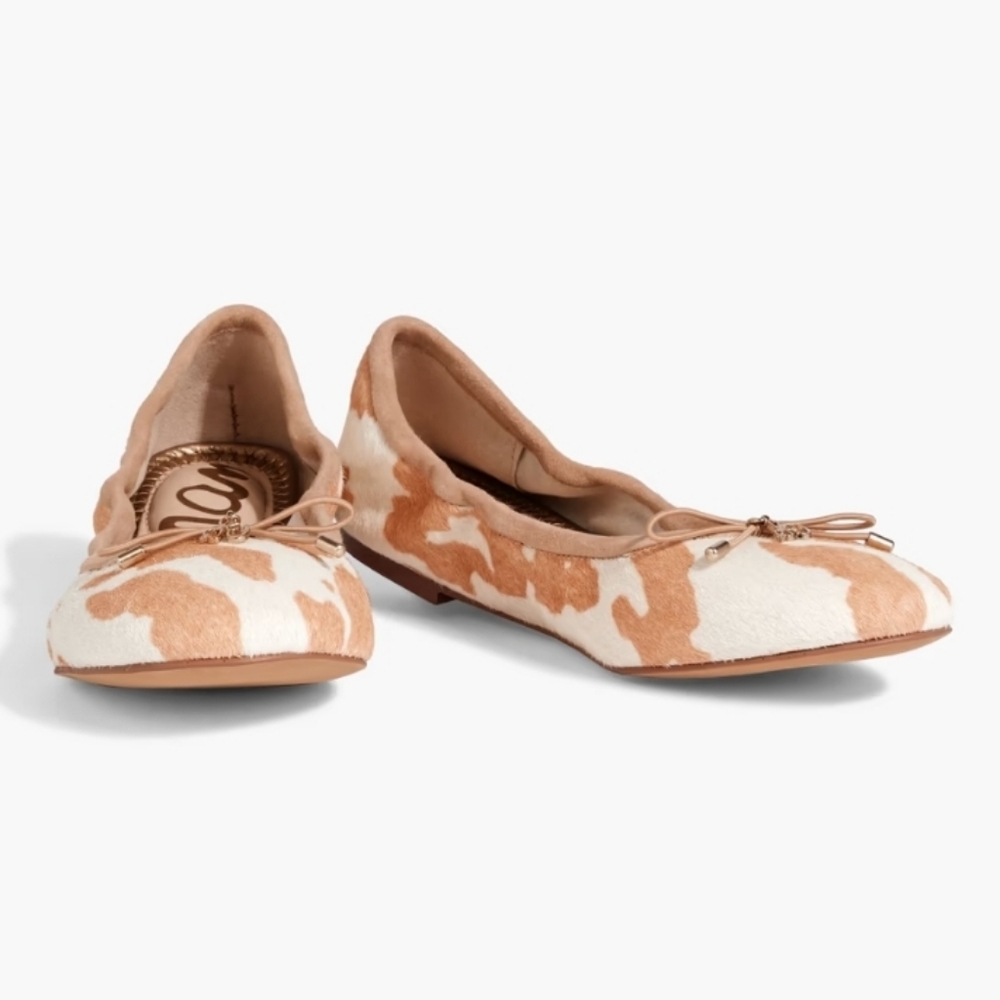 Sam Edelman Felicia Printed Calf Hair Ballet Flats size 10.5